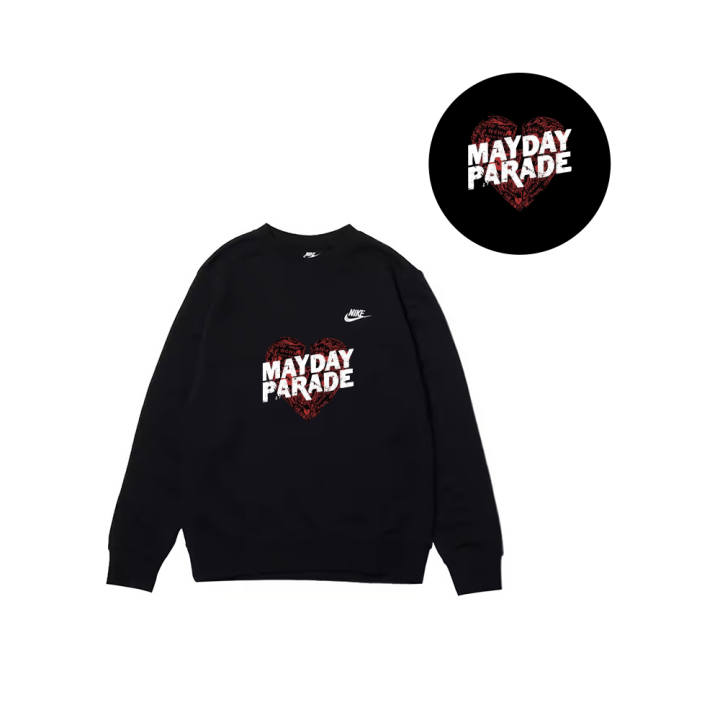 Nike Nike Sweatshirts Men's Black Crew Neck Moderate Regular