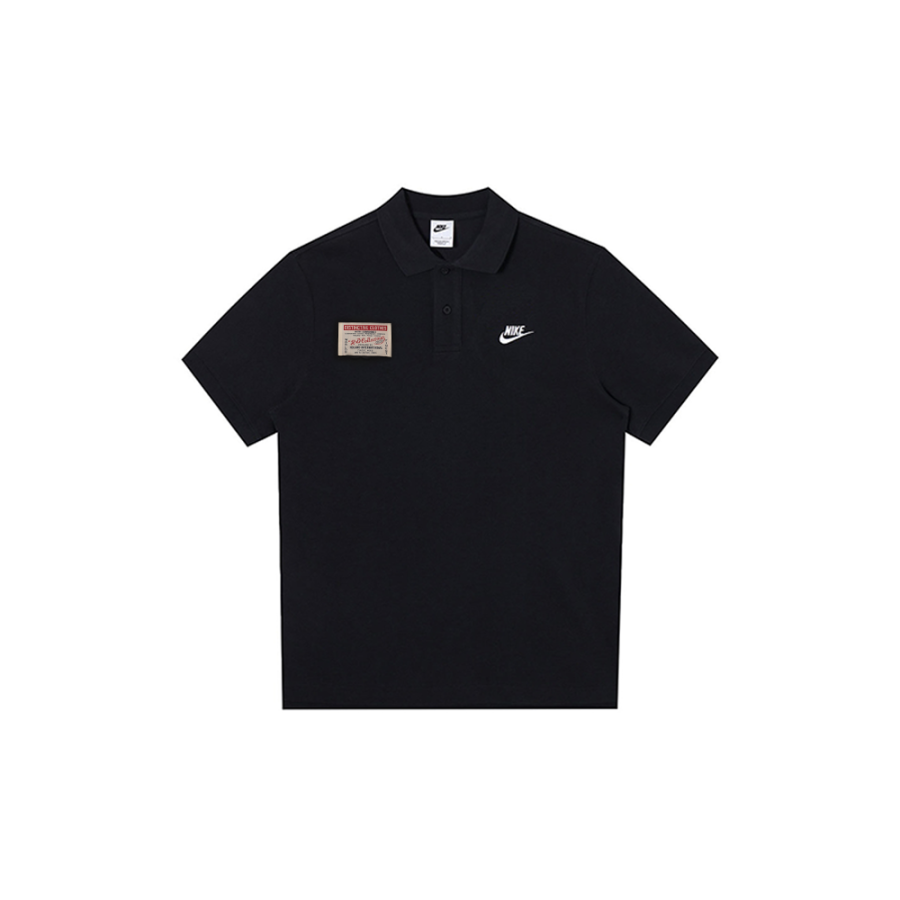 Nike Nike Polo Shirts Men's Black Polo Collar Moderate Straight Fit