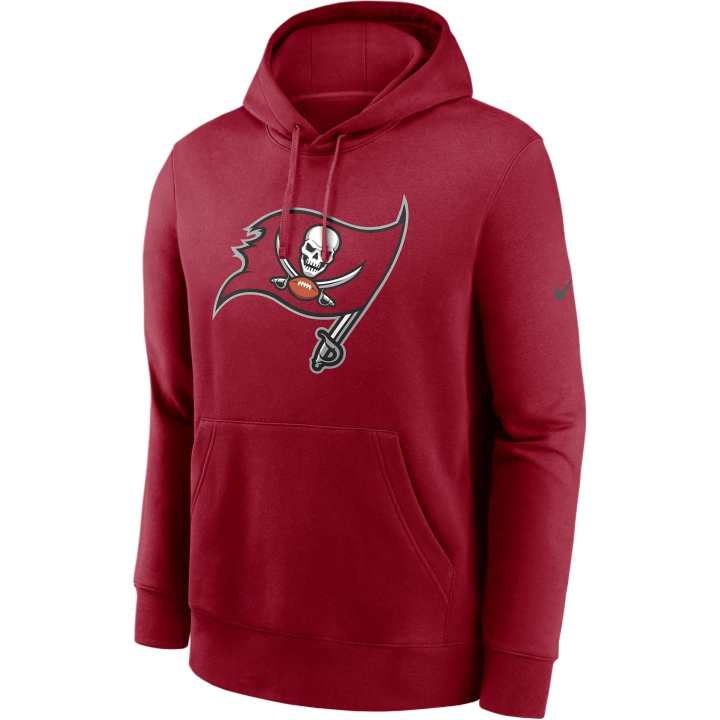 Nike Nike Tampa Bay Buccaneers Club Logo Men's Nike Nfl Pullover Hoodie