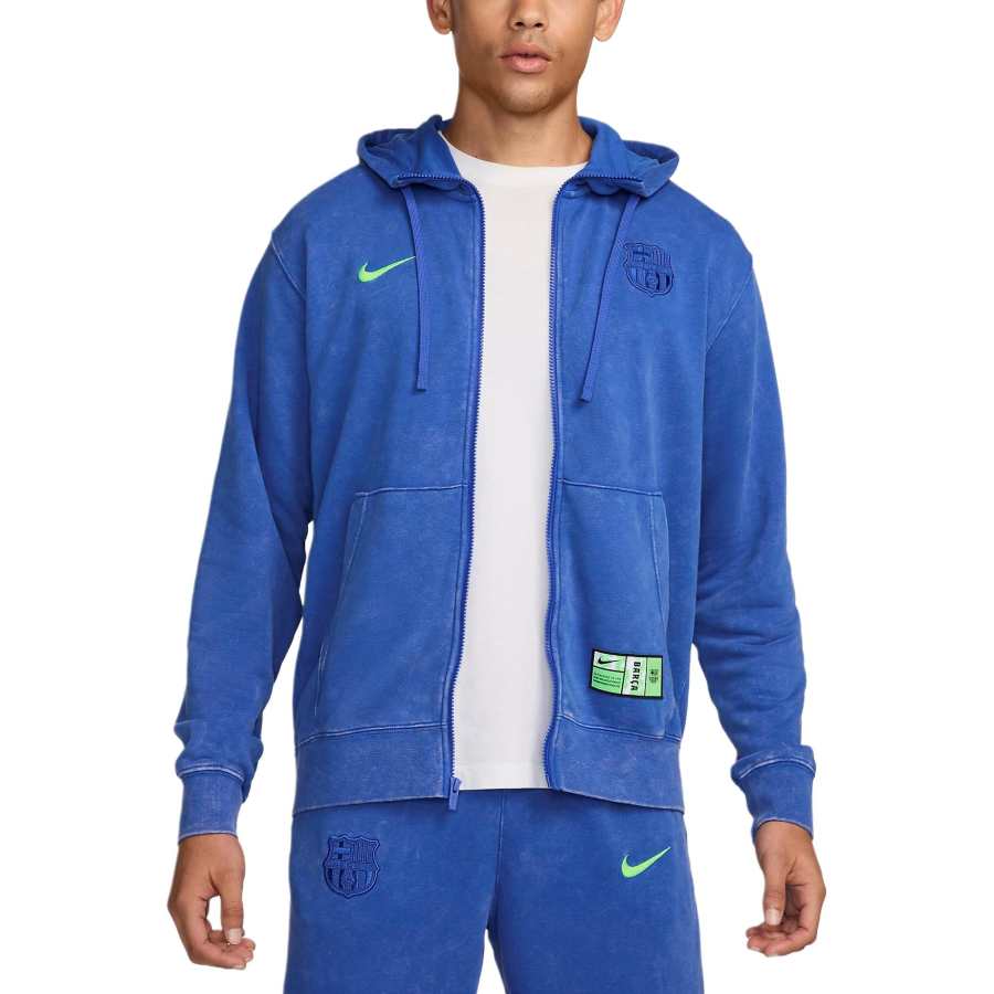 Nike Nike Fc Barcelona Club Third Men's Nike Soccer French Terry Full Zip Hoodie