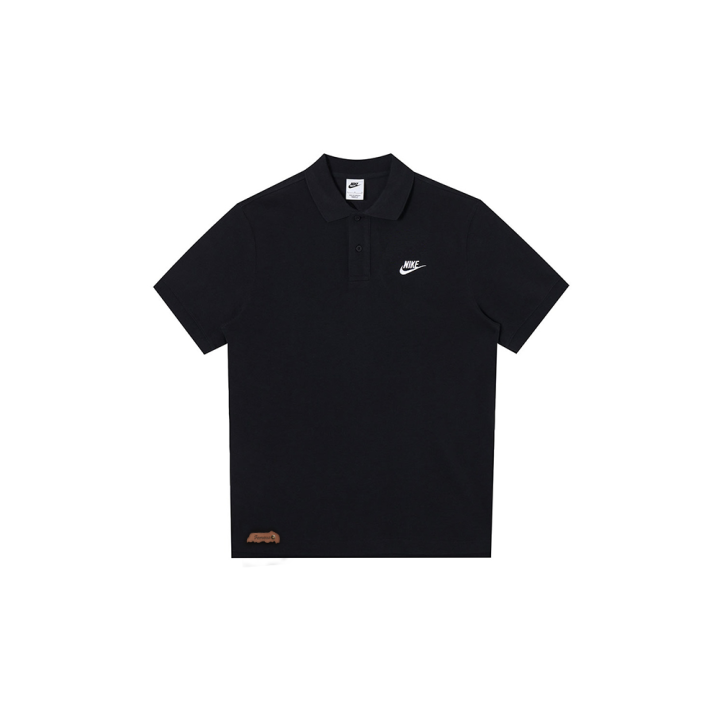 Nike Nike Polo Shirts Men's Black Polo Collar Moderate Straight Fit