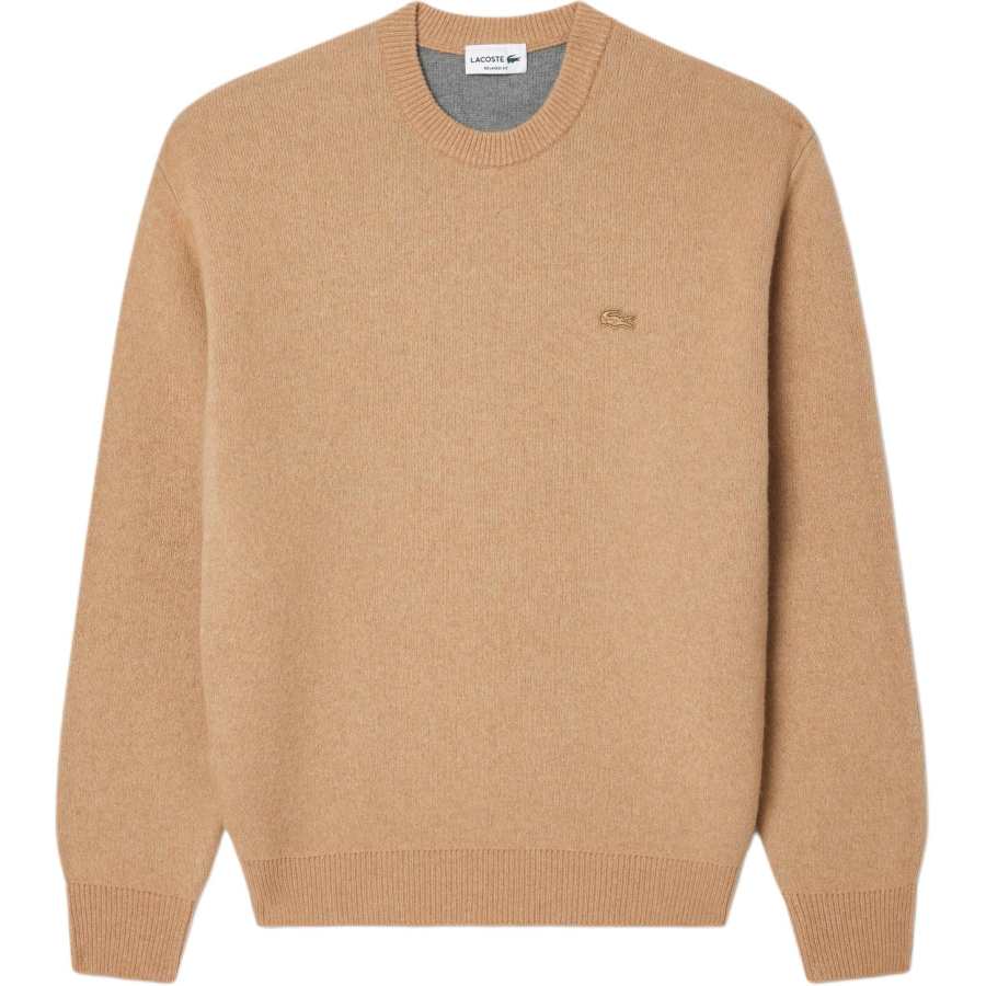 LACOSTE LACOSTE Sweaters Men's Brown Crew Neck Moderate Other