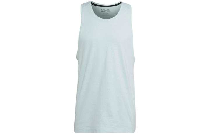 Adidas Adidas Tank Tops Men's Blue Crew Neck Moderate Straight Fit