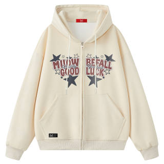 MIIOW Sweatshirts Unisex Hooded Thickened Cardigan