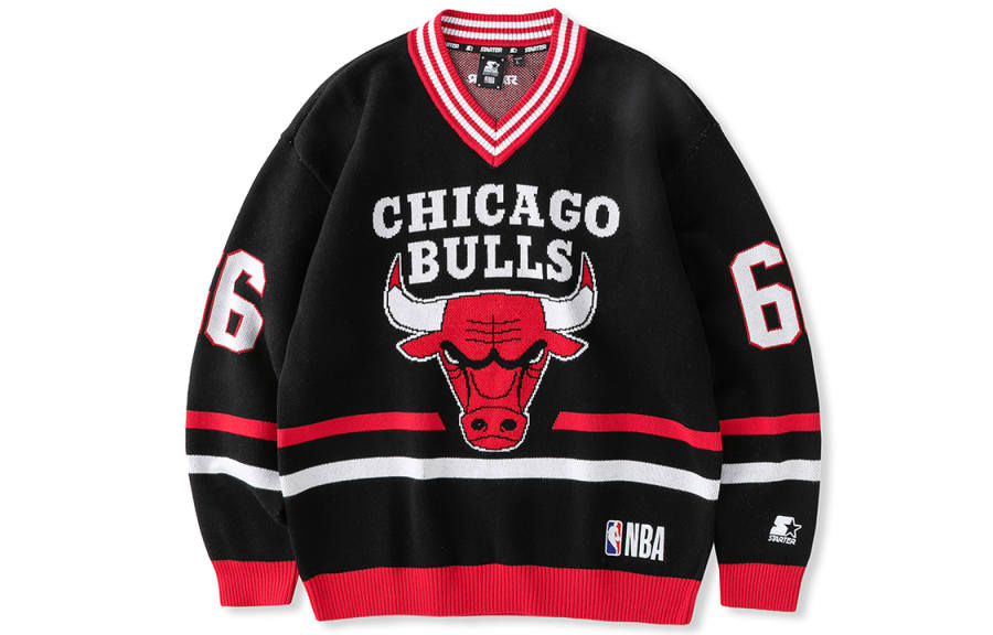 STARTER STARTER x Nba Sweater Bulls Team Unisex Black