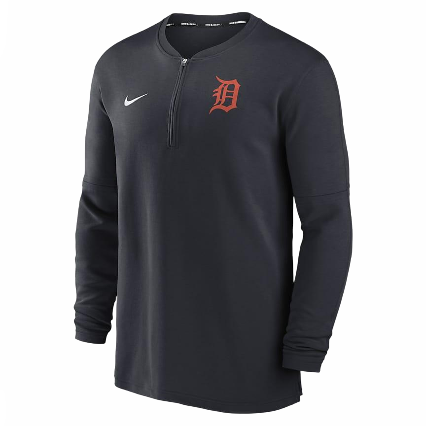 Nike Nike Detroit Tigers Authentic Collection Game Time Men's Nike Dri-FIT Mlb 1/2-Zip Long-Sleeve Top