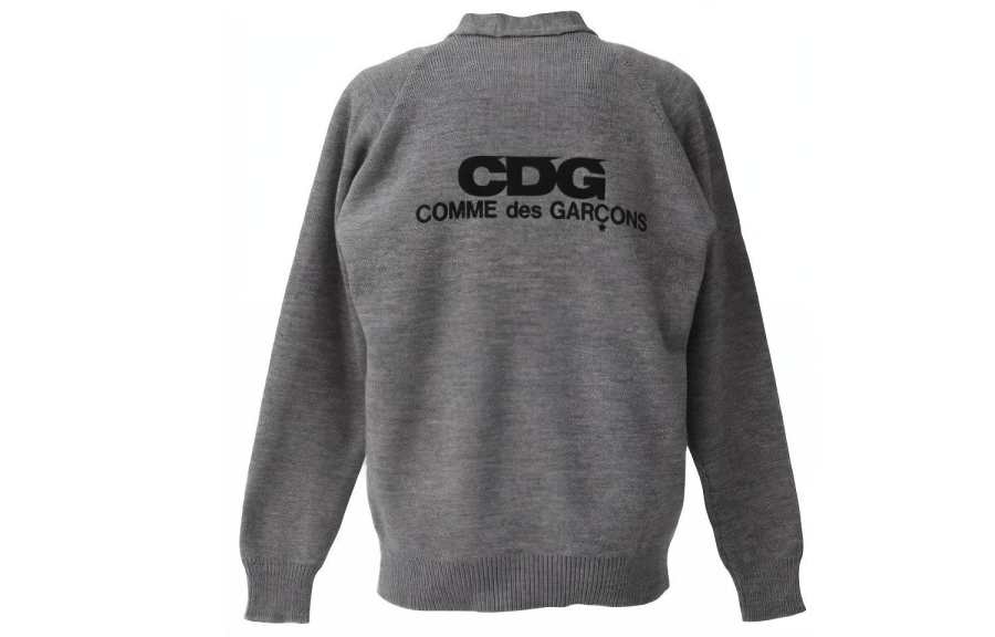 CDG CDG Knitwear Unisex Gray V Neck Thickened Other