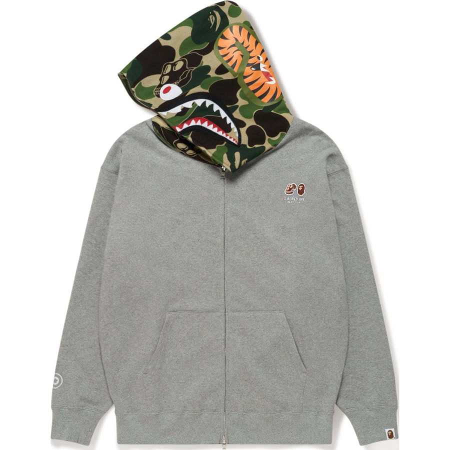 A BATHING APE Bape X Bayc Shark Full Zip Hoodie