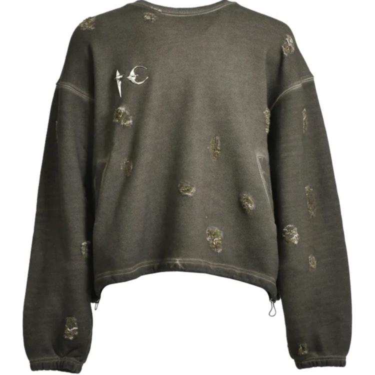 THUG CLUB FW24 AGE CREWNECK Sweatshirt Men's Khaki