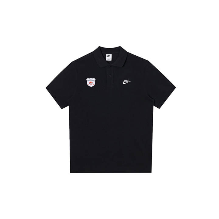 Nike Nike Polo Shirts Men's Black Polo Collar Moderate Straight Fit