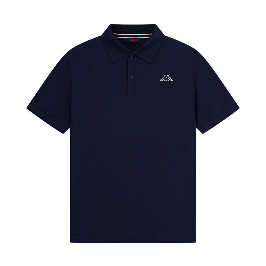 Kappa 1916 Polo Shirts Men's Midnight Blue Black 906 Polo Collar Moderate Straight Fit