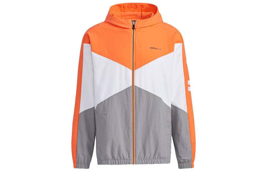 Adidas Neo Jackets Men's Orange Hooded Moderate Other