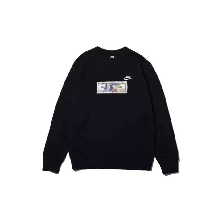 Nike Nike Sweatshirts Unisex Year Of The Snake New Arrival Black Crew Neck Moderate Regular