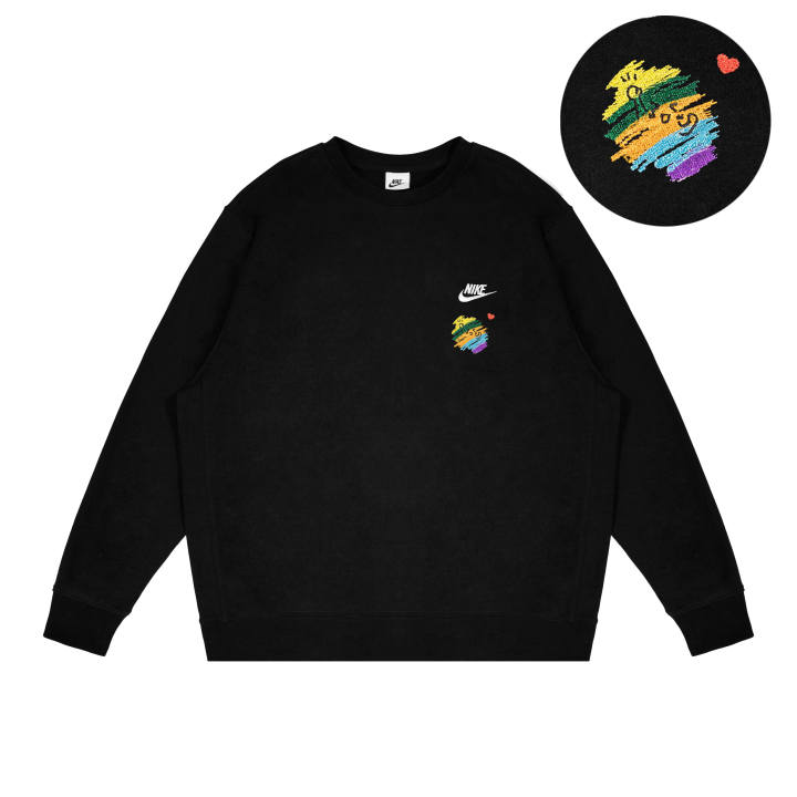 Nike Nike Sweatshirts Unisex Black Crew Neck Moderate Other