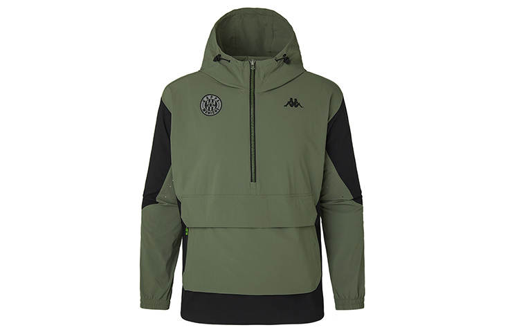 Kappa Jackets Men's Stone Square Gray Hooded Moderate Other