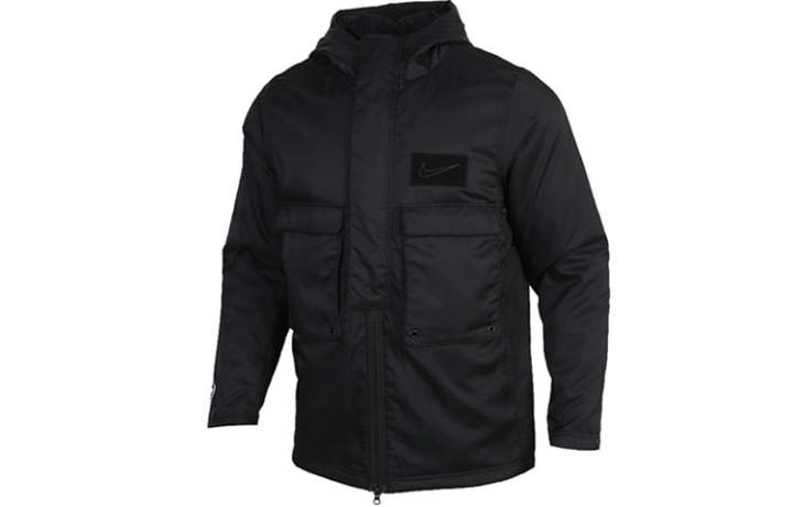 Nike Nike Jackets Men's Black Hooded Thickened Workwear