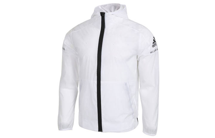 Adidas Adidas Jackets Men's White Hooded Moderate Other