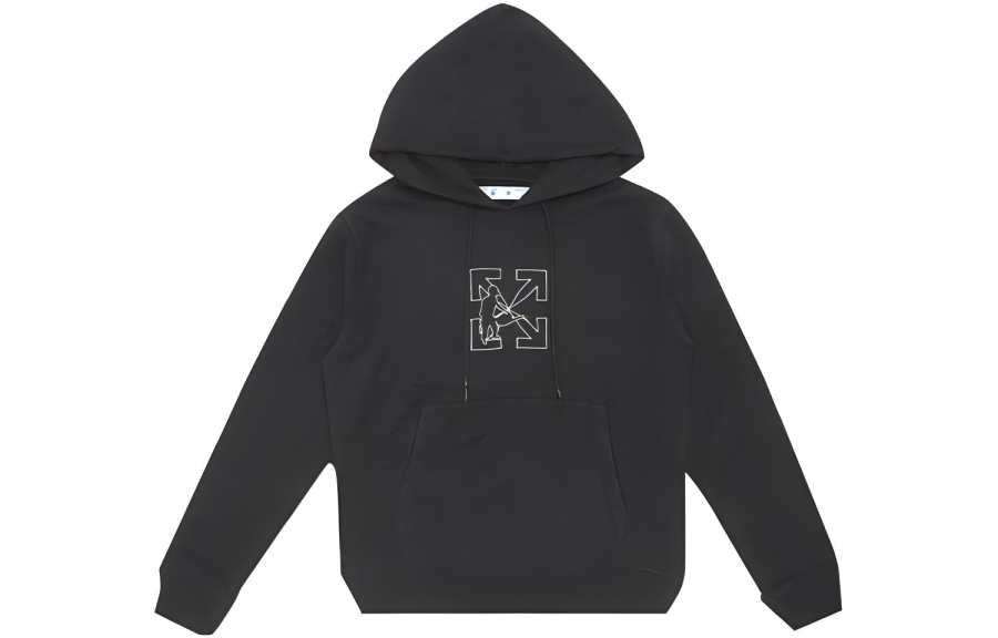 OFF-WHITE OFF WHITE Slim Fit Workers Hoodie Hoodie