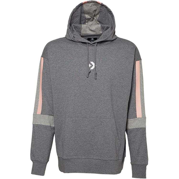Converse Converse LW Contrast Panel PO Sweatshirt Men's Gray