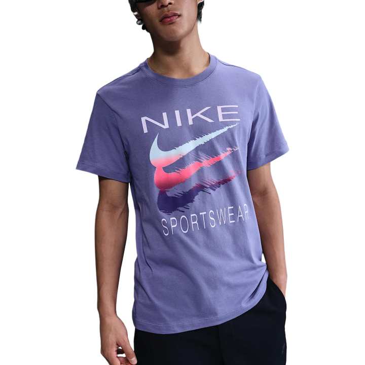 Nike Nike Sportswear T Shirt Men's Dark Purple Crystal