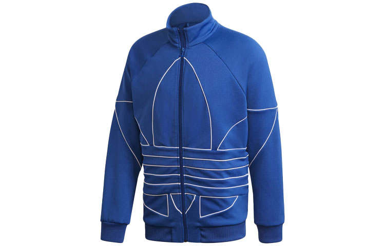 Adidas Originals Jackets Men's Blue Stand Collar Moderate Other