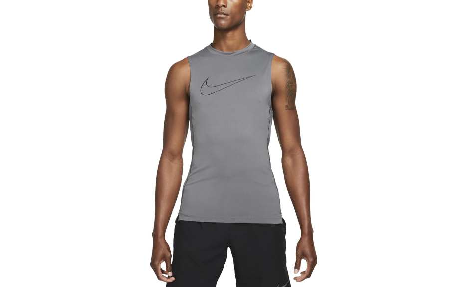 Nike Nike Tank Tops Men's Gray Crew Neck Moderate Straight Fit