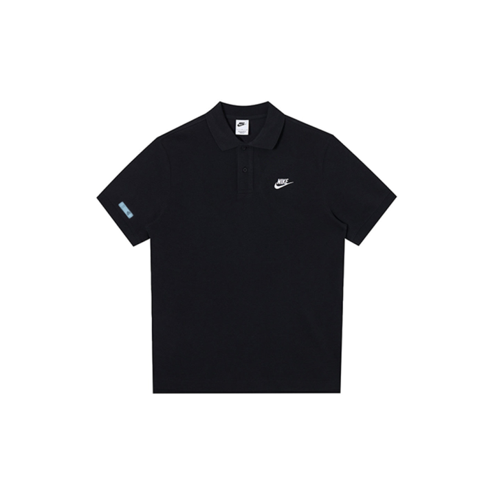 Nike Nike Polo Shirts Men's Black Polo Collar Moderate Straight Fit