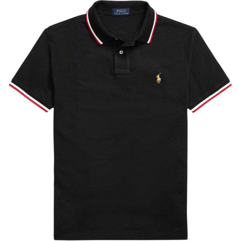 Polo Ralph Lauren Polo Shirt Custom Slim Fit Men's Black