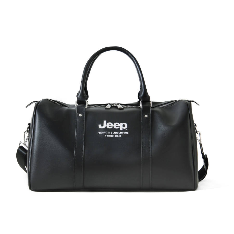 Jeep Pu Soft Leather Handbag, Crossbody Bag, Travel Bag Unisex Black/Brown