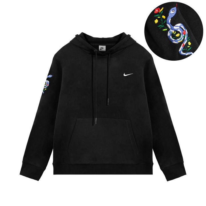 Nike Nike Sweatshirts Unisex Black Hooded Moderate Other