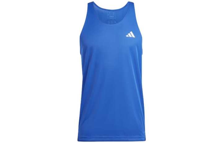 Adidas Adidas Tank Tops Men's Blue Crew Neck Moderate Racerback