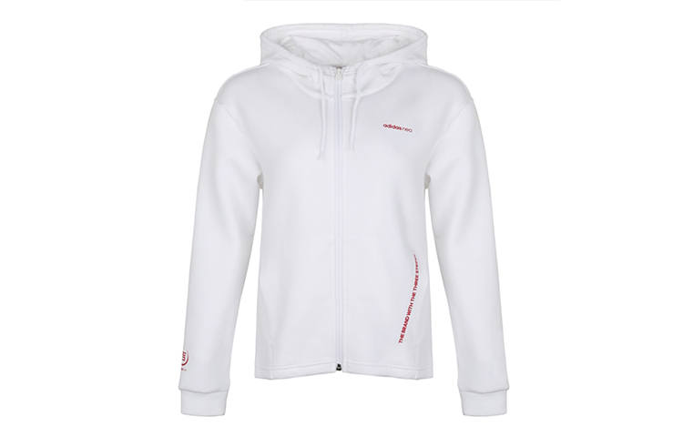Adidas Neo Jackets Women's White Hooded Moderate Other