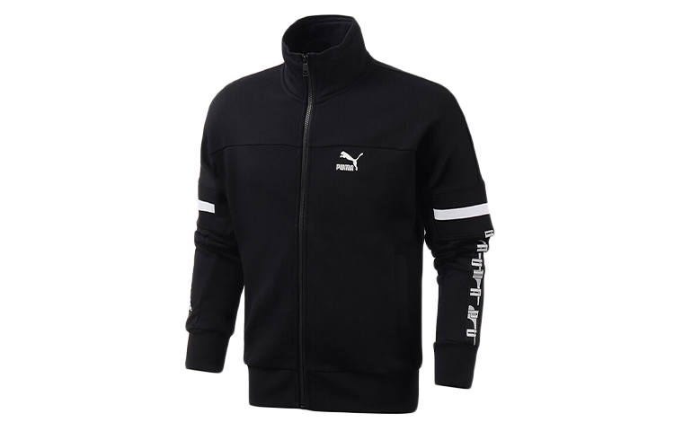 PUMA PUMA XTG Jackets Men's Black Stand Collar Moderate Other