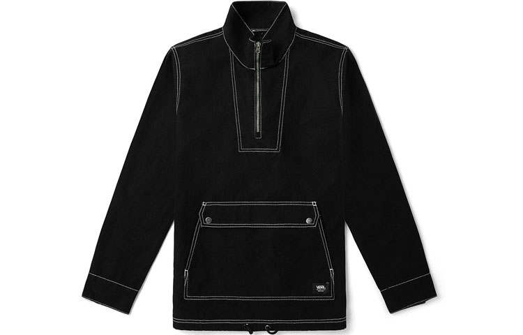 Vans Vans Jackets Men's Black Stand Collar Moderate Workwear