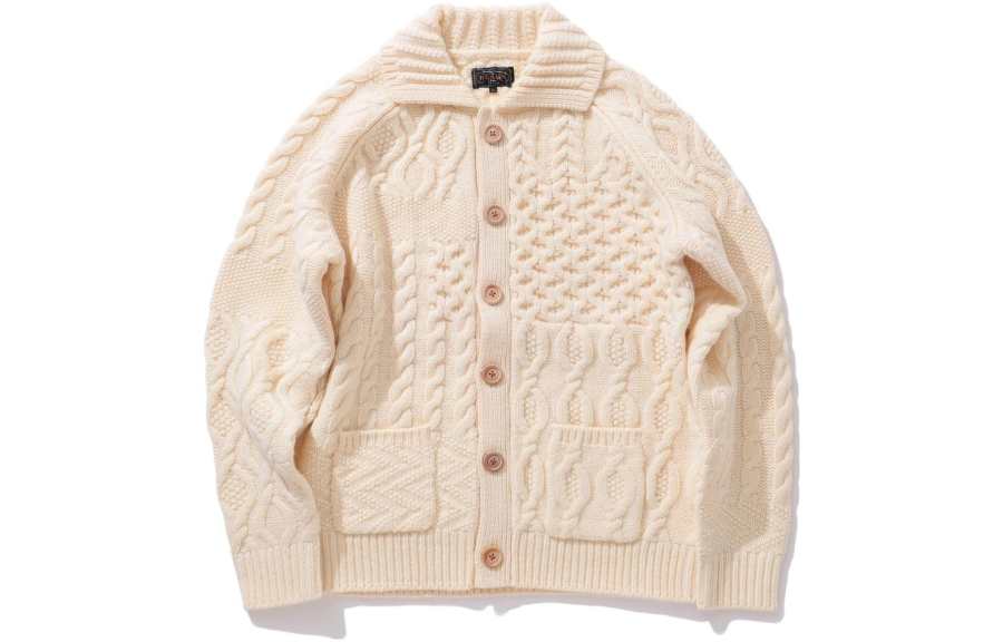 Beams Knitwear Men's Lapel Moderate Cardigan