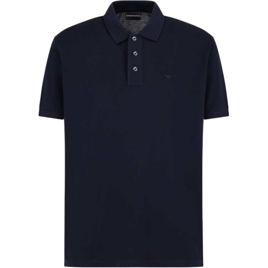 EMPORIO ARMANI SS24 Polo Shirt Men's Marine Blue