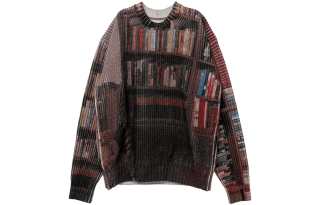 Sacai X Interstellar FW23 Collaboration Collection Knitwear Unisex Umber Crew Neck Moderate Other