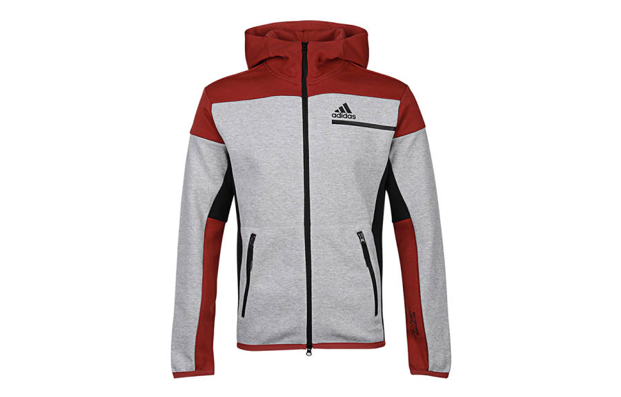 Adidas Adidas Jackets Men's Light Gray Hooded Moderate Other