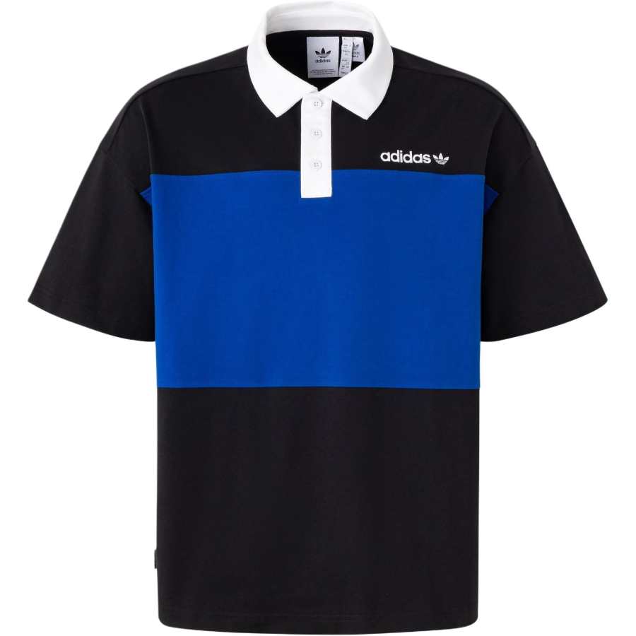 Adidas Adidas ACTION POLO SS Polo Shirt Men's Black/Royal Blue