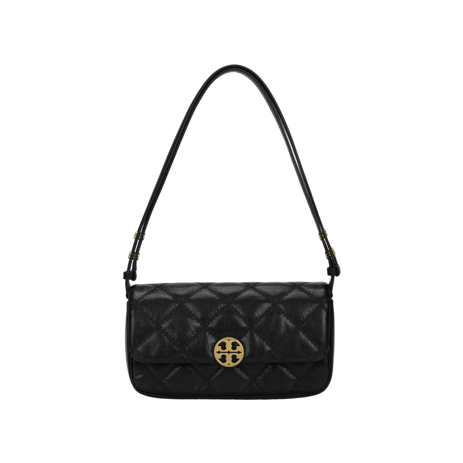 TORY BURCH Sheepskin Shoulder Bag Women's Black