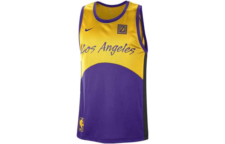 Nike Nike Tank Tops Men's Yellow Crew Neck Moderate Straight Fit