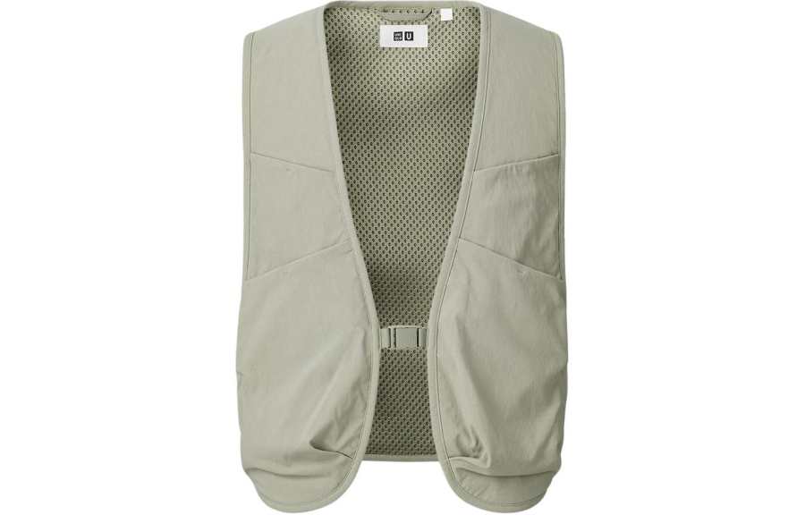 UNIQLO SS24 Tank Top Men's Gray Green