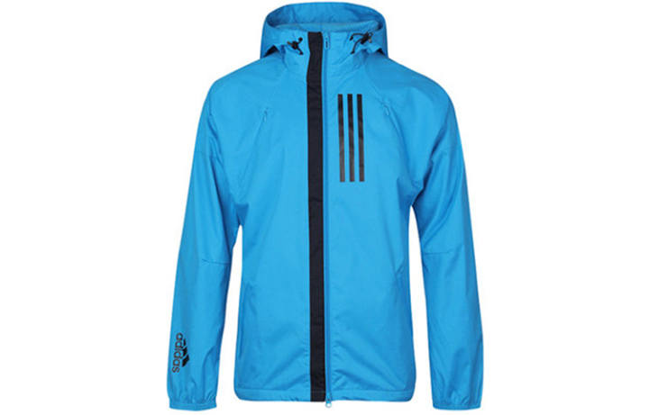 Adidas Adidas Jackets Men's Blue Hooded Moderate Pilot