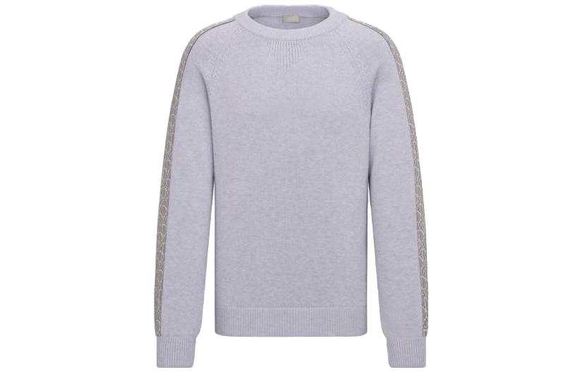 DIOR DIOR Sweaters Men's Gray Crew Neck Moderate
