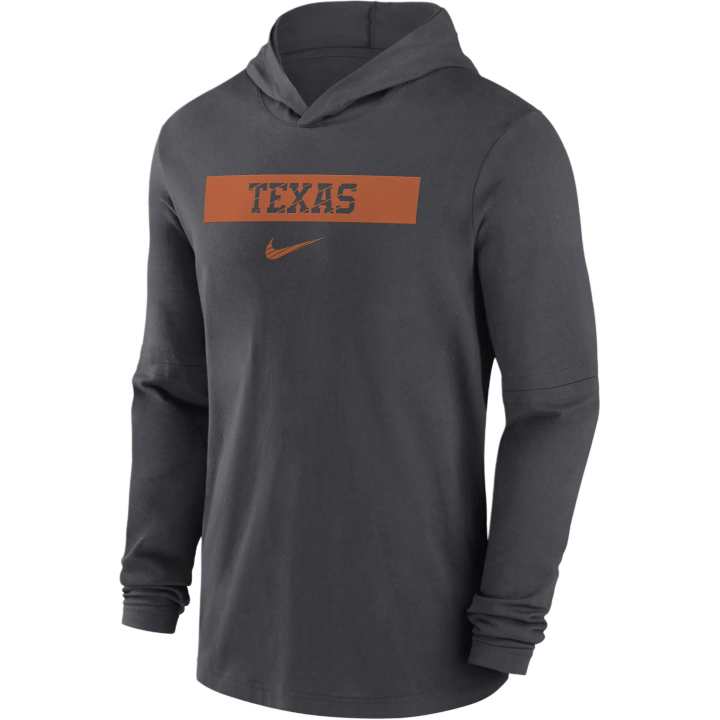 Nike Nike Texas Longhorns Sideline Men's Nike Dri FIT College Long Sleeve Hooded Top