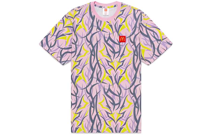 CLOT X McDonald's CLOT X T Shirts Unisex Purple Crew Neck Moderate Straight Fit