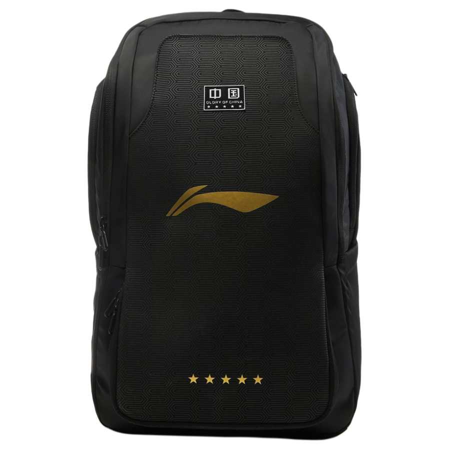 Li-Ning Li Ning Table Tennis Collection Nylon Backpack Regular Unisex Black