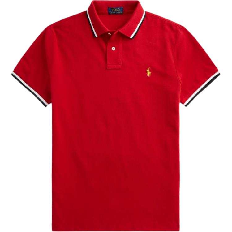 Polo Ralph Lauren Polo Shirt Custom Slim Fit Men's Red