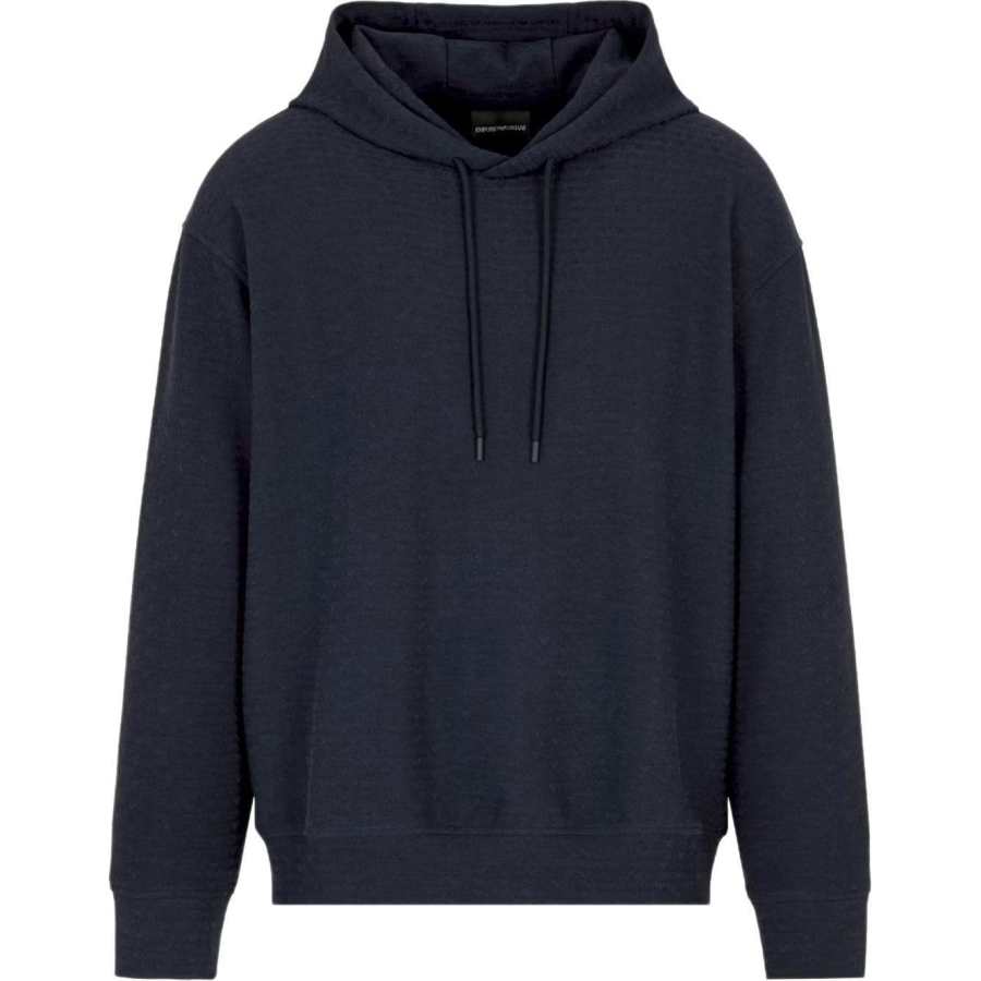 EMPORIO ARMANI Logo Monogram Draswstring Hoodie