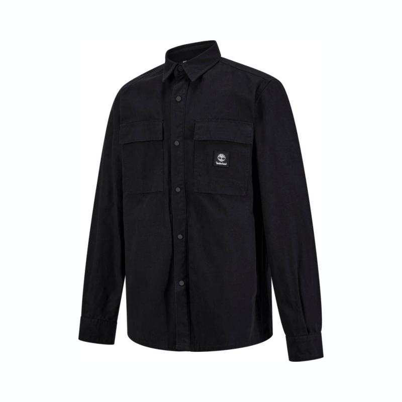 Timberland Shirts Unisex Black Lapel Moderate Other